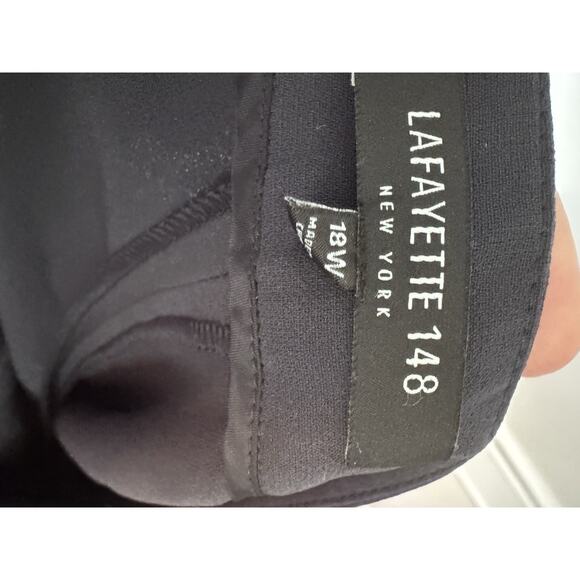 Lafayette 148 Straight Leg Pants RN95135 Navy 18W - Picture 9 of 10